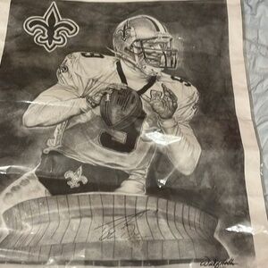 2010 Drew Brees Painting 16/500 numbered. Signed.